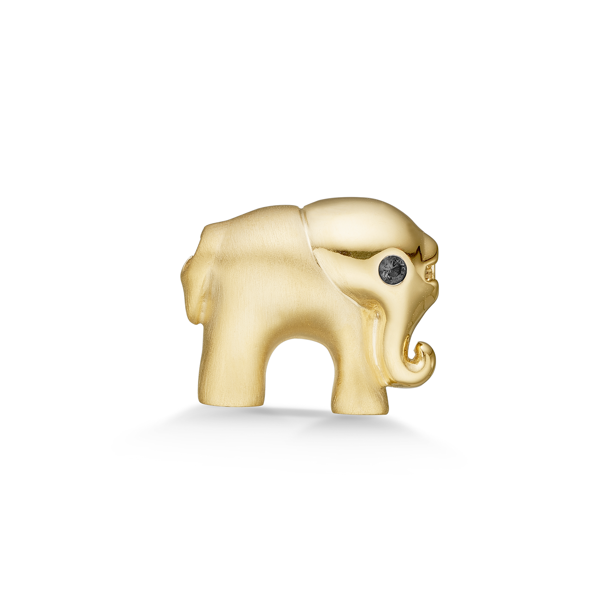 Elephant, gold plated silver lock