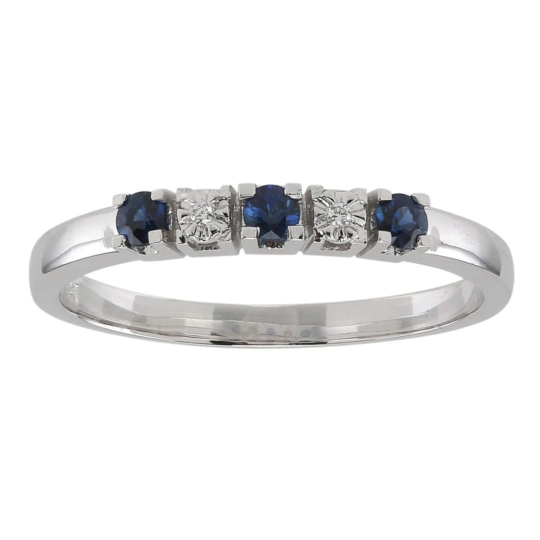 14 kt. hvidguld 0,011ct TW/SI safir 0,23ct - Urma.dk