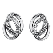 14 kt. hvidguldsørestikker m/dia. 0.020 ct. W/SI - Urma.dk
