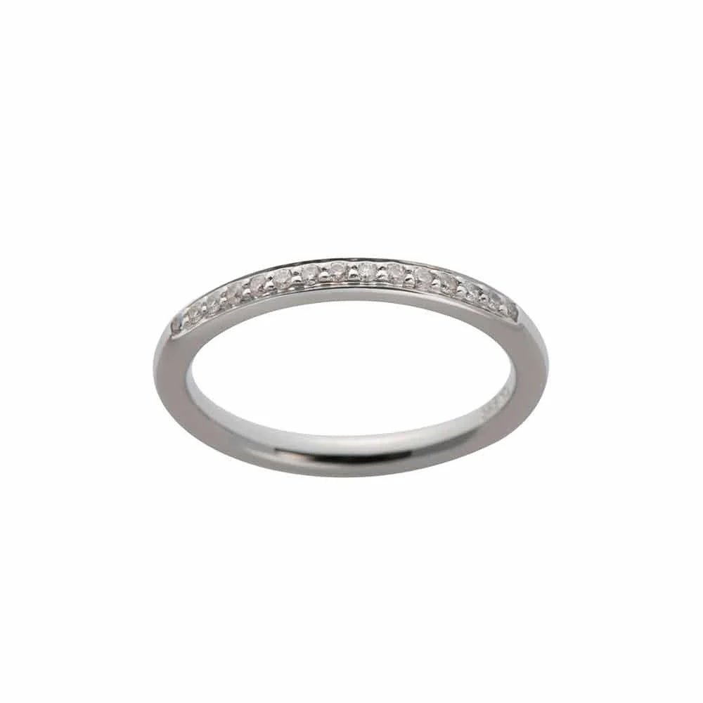 14 kt. hvidguldsring med 0,12carat TW/SI - Urma.dk