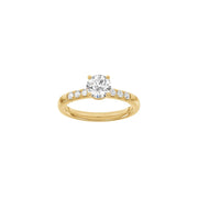 LUXURY Classic rund 14kt. guldsring m. Lab. G. dia. 1,2ct TW/VS2