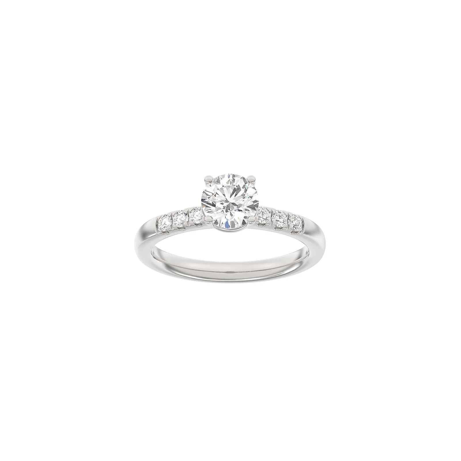 LUXURY Classic rund 14kt. guldsring m. Lab. G. dia. 1,2ct TW/VS2