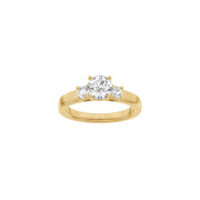 LUXURY Classic rund 14kt. guldsring m. Lab. G. dia. 1,33ct TW/VS2