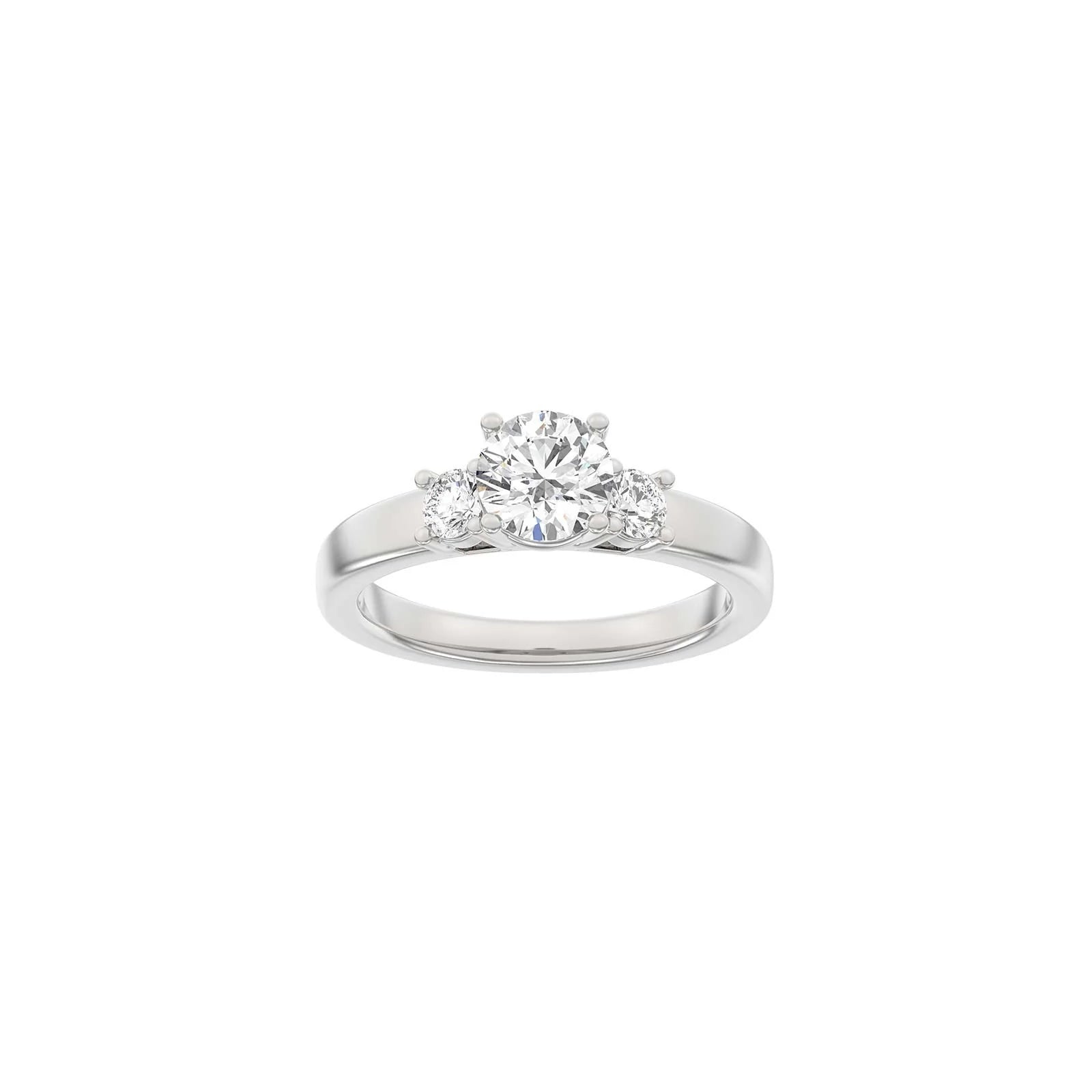 LUXURY Classic rund 14kt. guldsring m. Lab. G. dia. 1,33ct TW/VS2