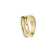 14KT D.RING DIAM.1X0,03CTWSI