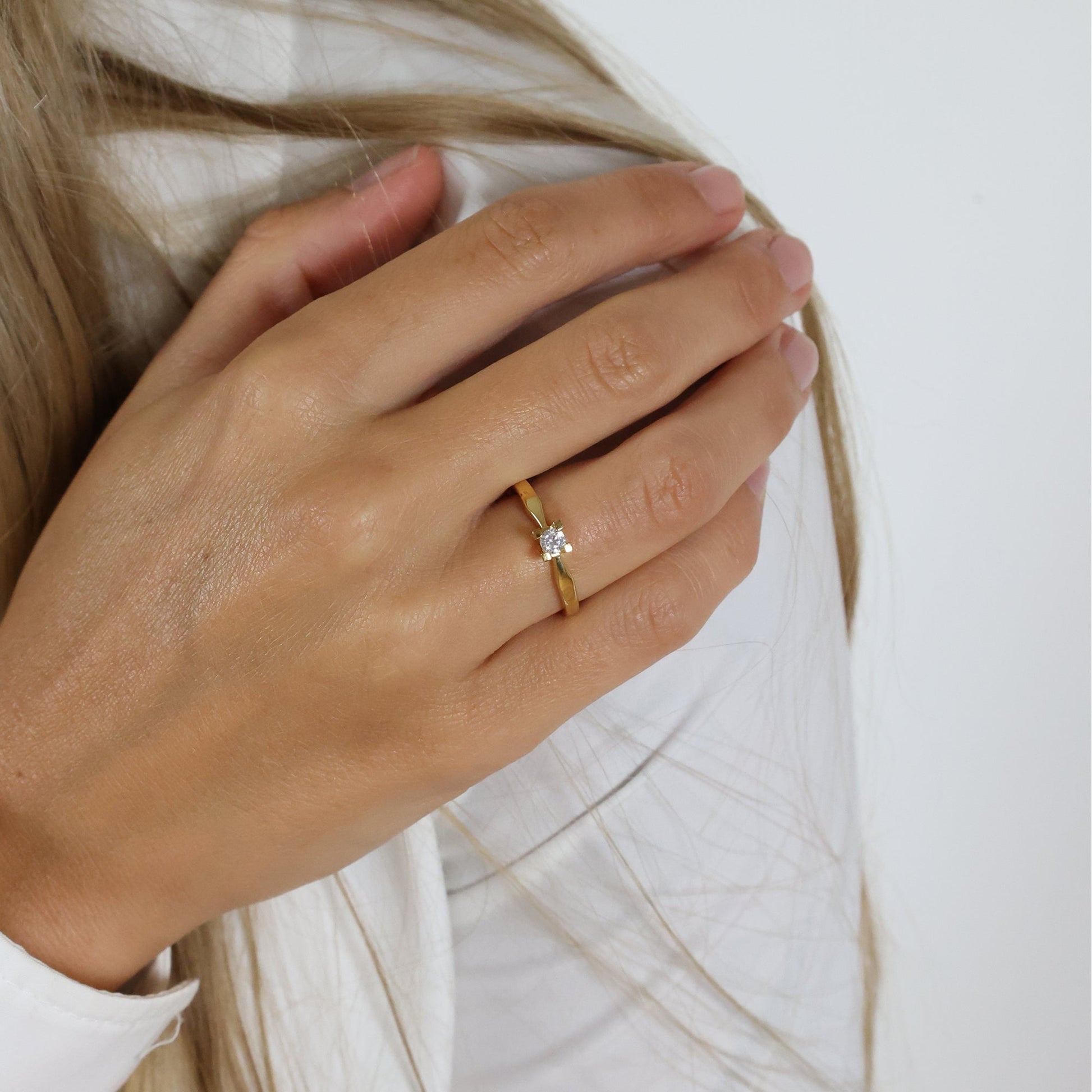ETERNITY 14KT D.RING 1X0,15CT WSI 4/GRAB