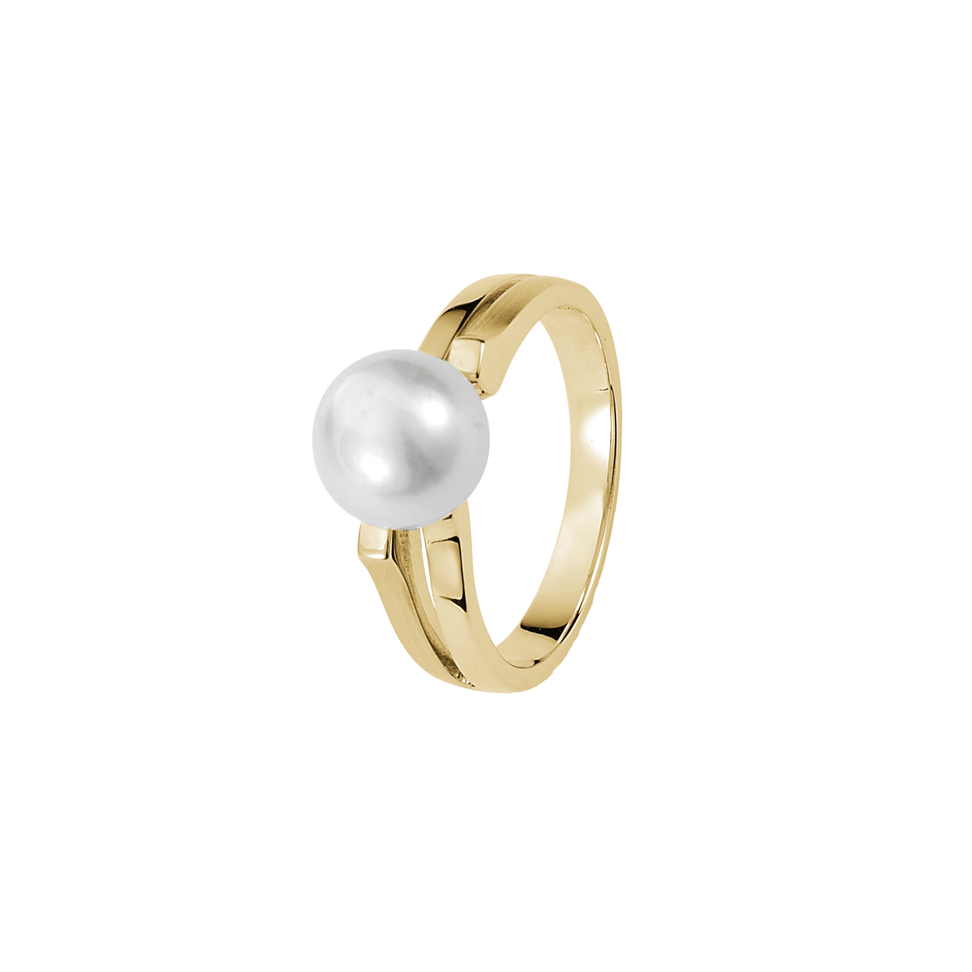 14KT D.RING M/FERSKVANDSPERLE
