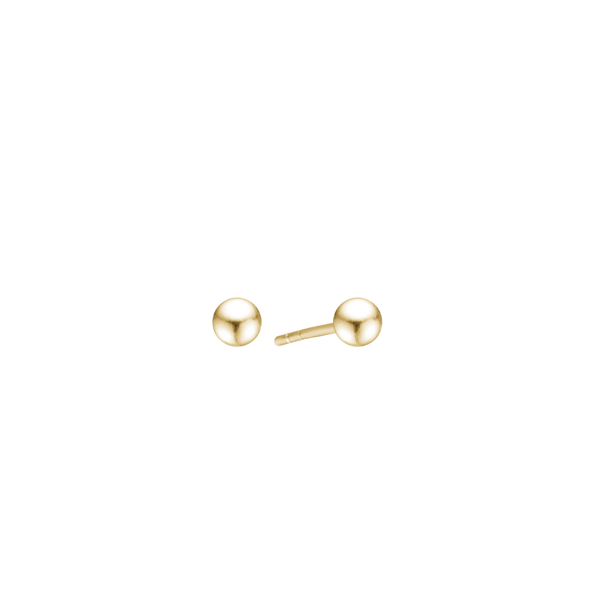 14KT ØRESTIK 5MM KUGLE