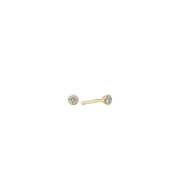 14KT ØRESTIK M/SY.ZIRCONIA 2,8MM