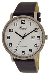 Bonett herreur med i titanium med rem - 40 mm