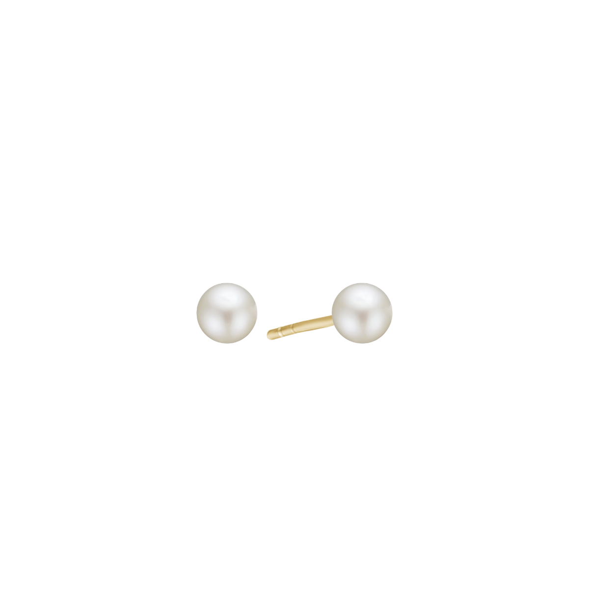 14KT ØRESTIK M/FERSKVANDSPERLE 6MM