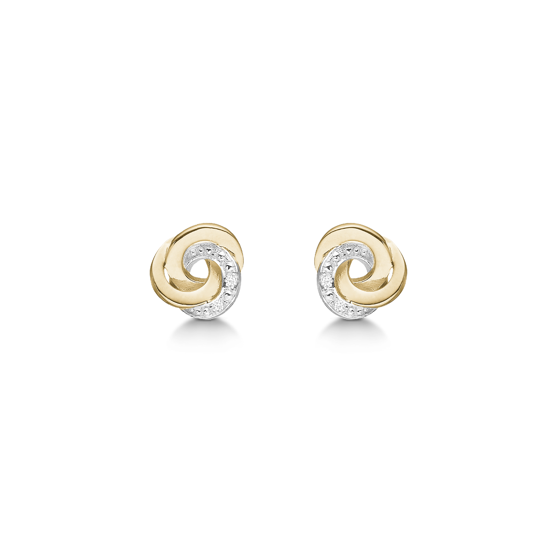 14KT ØRESTIK DIAM.4X0,0033CT WSI