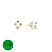 MARY Ørestik 14K LG DIAMANT 2x0,50CT 