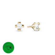 MARY Ørestik 14K LG DIAMANT 2x0,75CT 