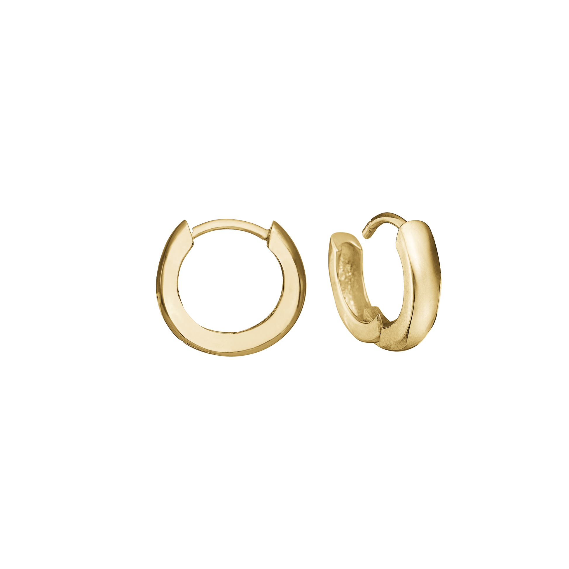 14KT CREOL 13 MM, TRÅD 3MM M/KLAPLÅS