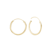 14KT CREOL 19MM, TRÅD 1,4MM M/VIPPELÅS