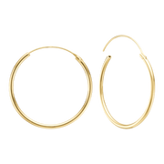 14KT CREOL 30MM, TRÅD 1,4MM M/VIPPELÅS