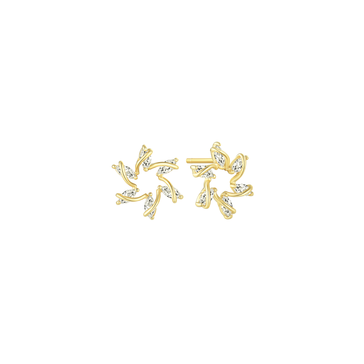 14 kt. guld ørestikker