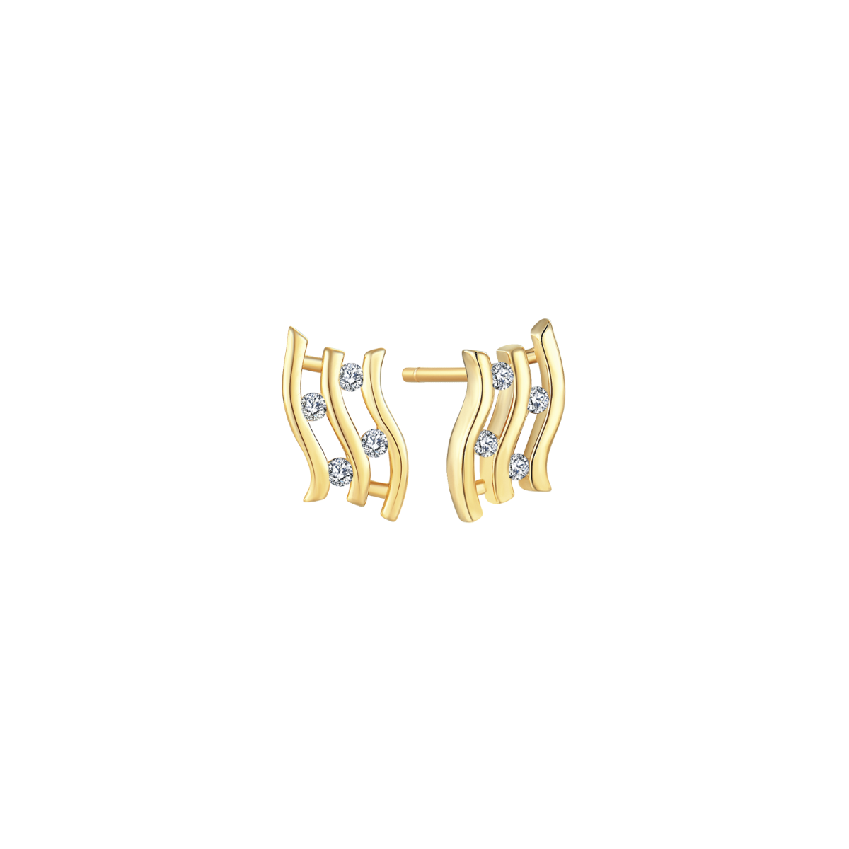 14 kt. guld ørestikker