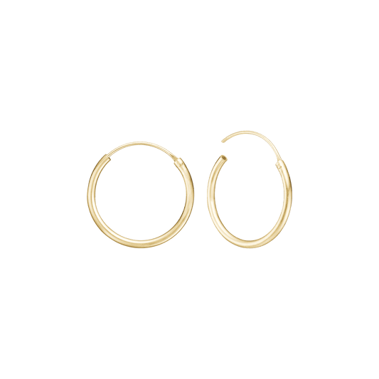 14KT CREOL 17,5MM, TRÅD 1,2MM M/VIPPELÅS