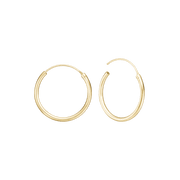 14KT CREOL 19MM, TRÅD 1,4MM M/VIPPELÅS