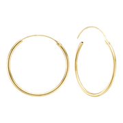 14KT CREOL 30MM, TRÅD 1,4MM M/VIPPELÅS