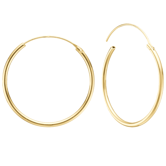 14KT CREOL 43MM, TRÅD 1,4MM M/VIPPELÅS
