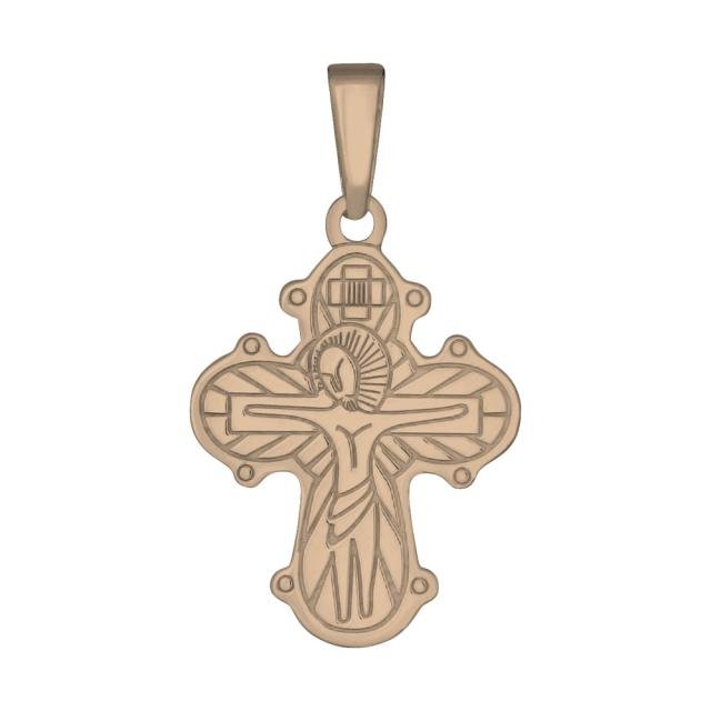 14kt. dagmarkors m/Islandsk fadervor 22mm - Urma.dk