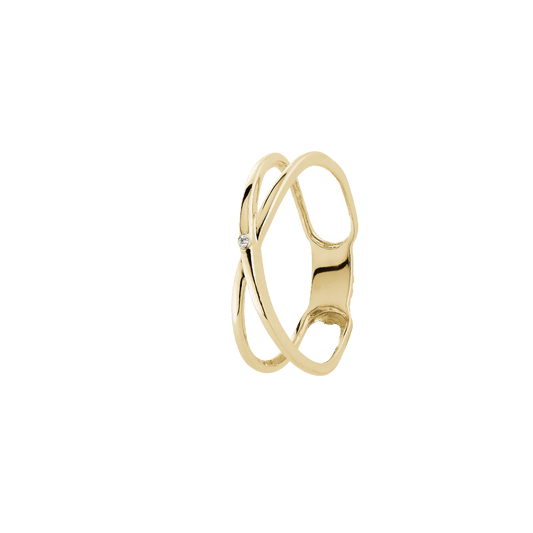 14KT D.RING DIAM.1X0,004CTWPI - Urma.dk