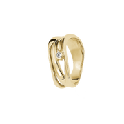 14KT D.RING DIAM.1X0,03CTWSI