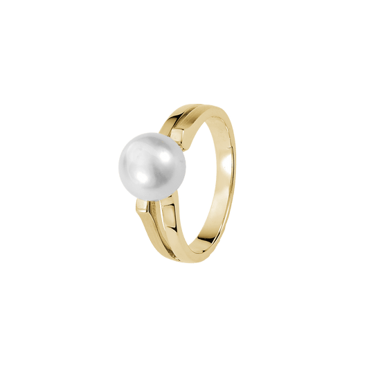 14KT D.RING M/FERSKVANDSPERLE - Urma.dk