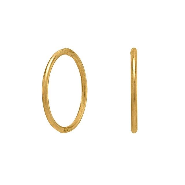 14kt. Guld creol 12mm dia. 1mm tråd - Urma.dk