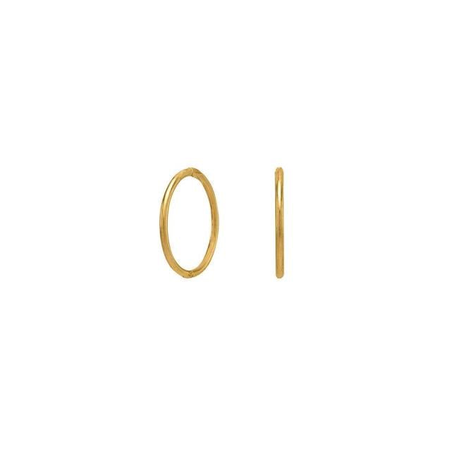 14kt. Guld creol 9mm i dia. 1mm tråd - Urma.dk