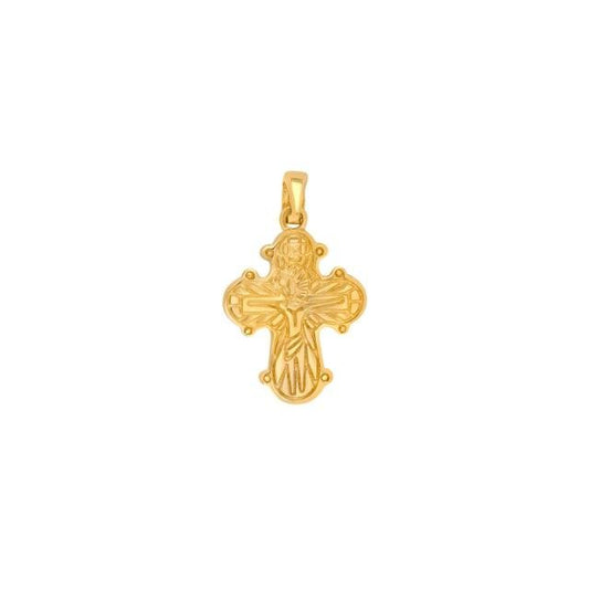 14kt. guld dagmarkors m/fadervor 18mm - Urma.dk