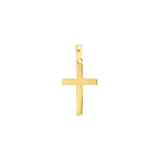 14kt. guld kors massiv 19mm - Urma.dk