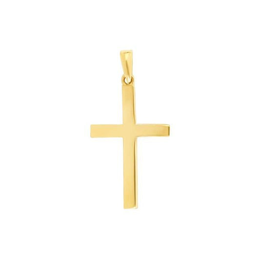 14kt. guld kors massiv 24mm - Urma.dk