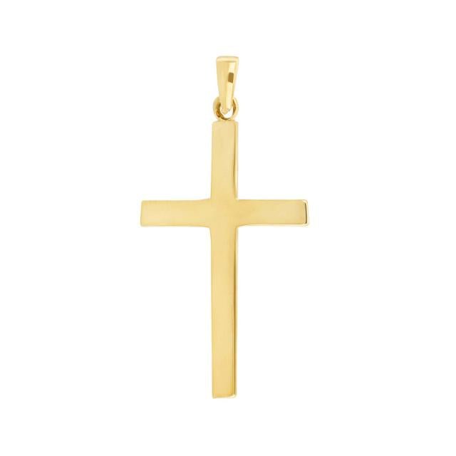 14kt. guld kors massiv 30mm - Urma.dk