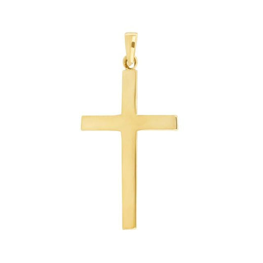 14kt. guld kors massiv 30mm - Urma.dk