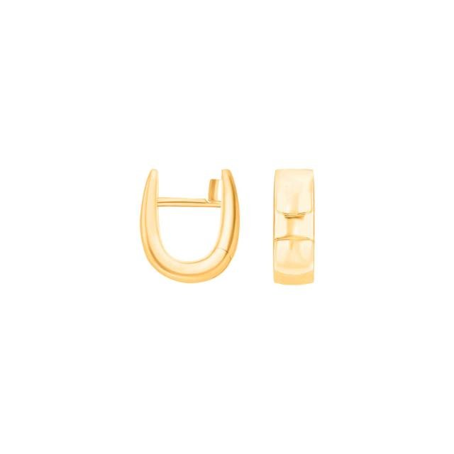 14kt. guld system-creoler Julia 12x4,5mm