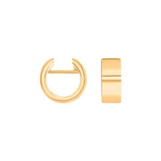 14kt. guld system-creoler Nora 13x5,5mm