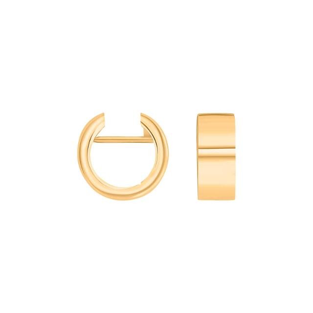 14kt. guld system-creoler Nora 13x5,5mm