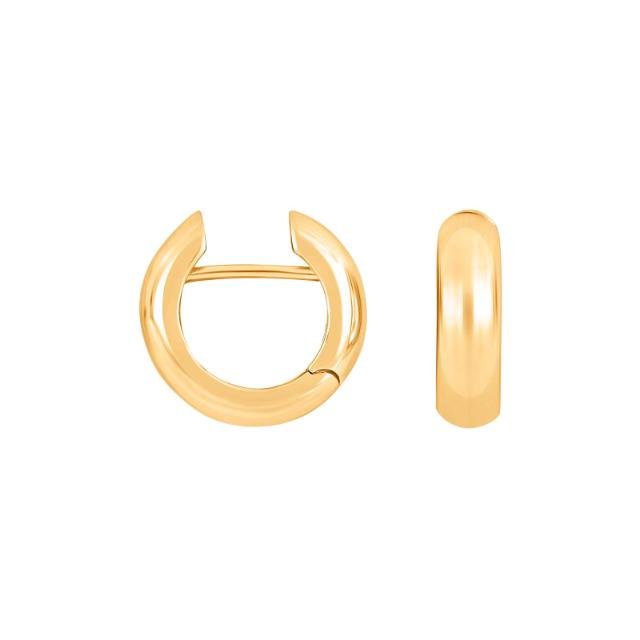 14kt. guld system-creoler Stella 16x5mm