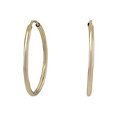 14kt. guldcreoler 23mm - Urma.dk