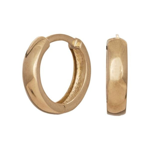 14kt. guldcreoler 3x12mm - Urma.dk