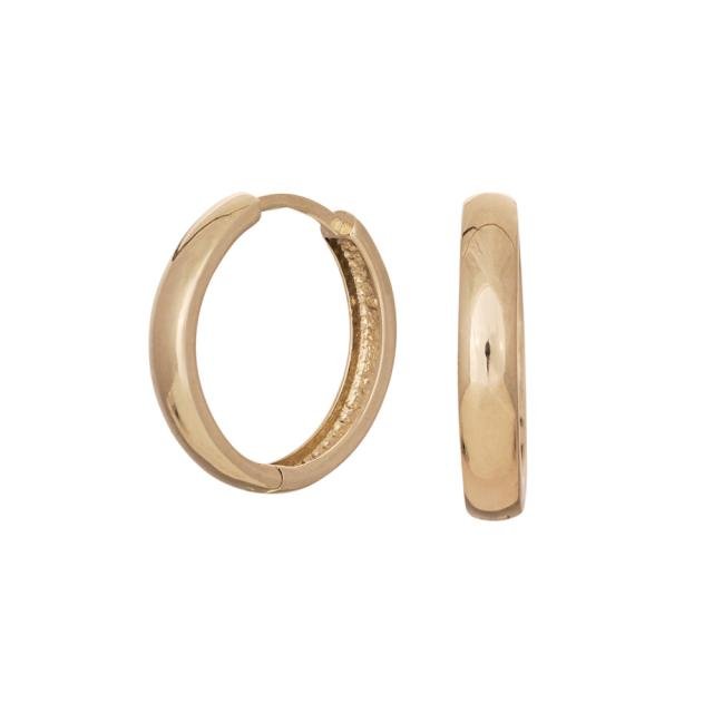 14kt. guldcreoler 3x16mm - Urma.dk