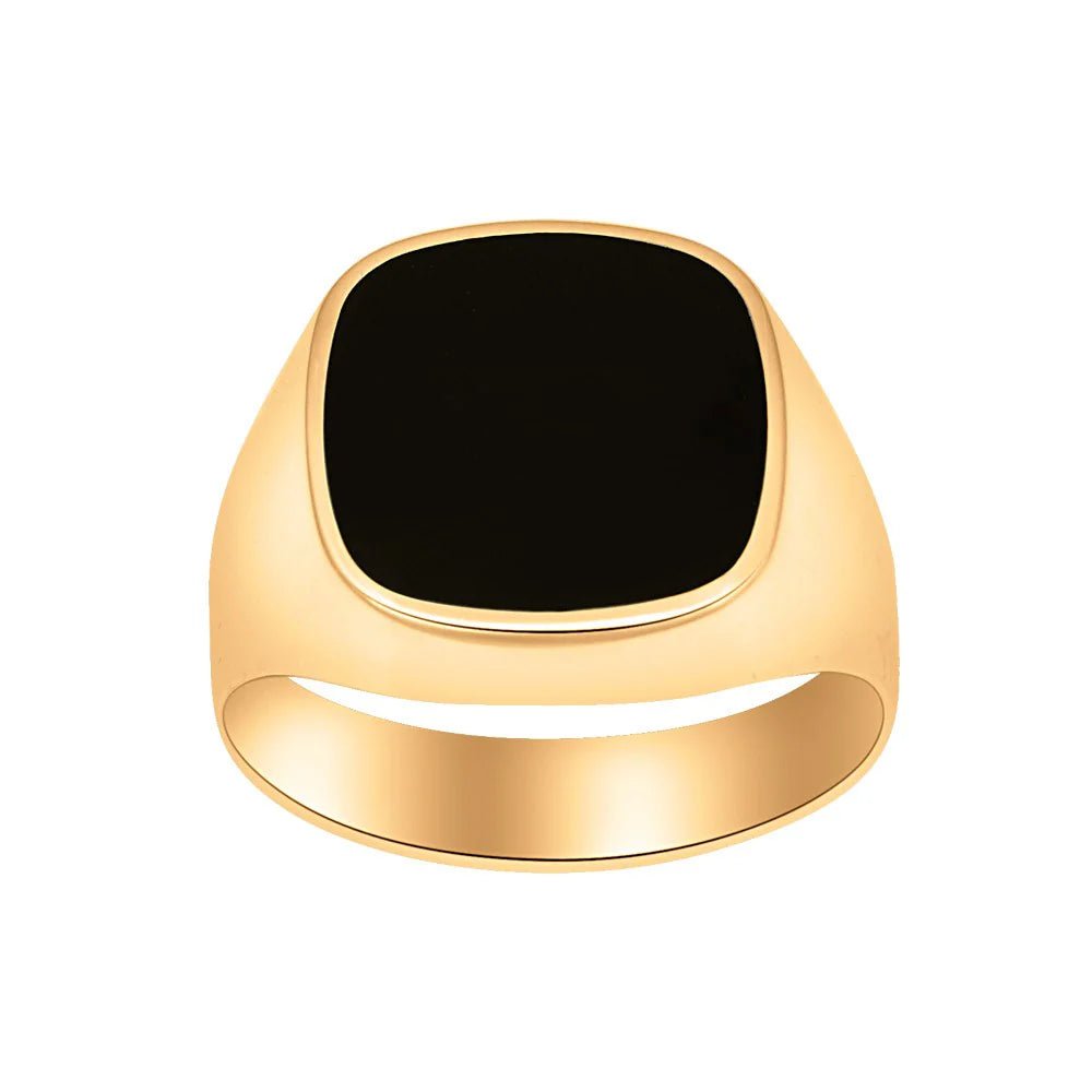 14kt. guldherrering m/onyx - Urma.dk