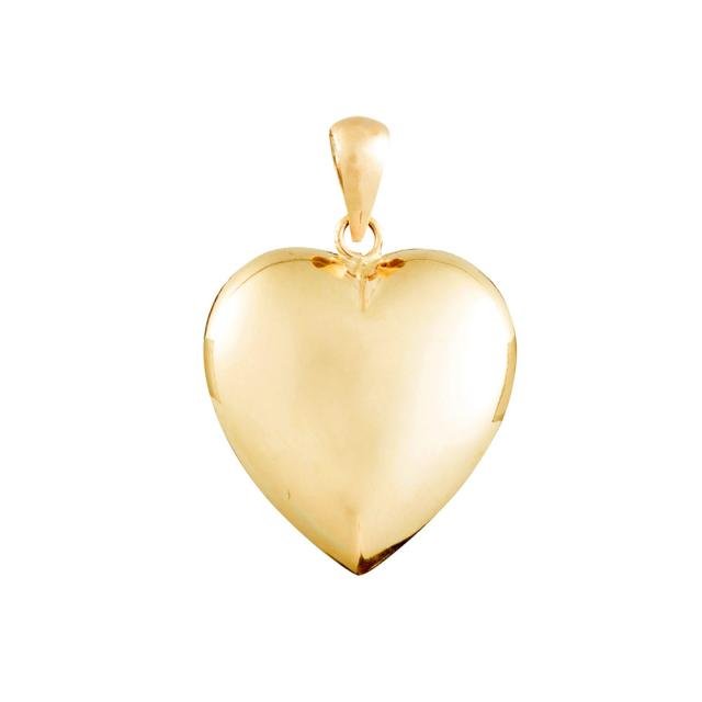 14kt. guldhjerte 10mm - Urma.dk