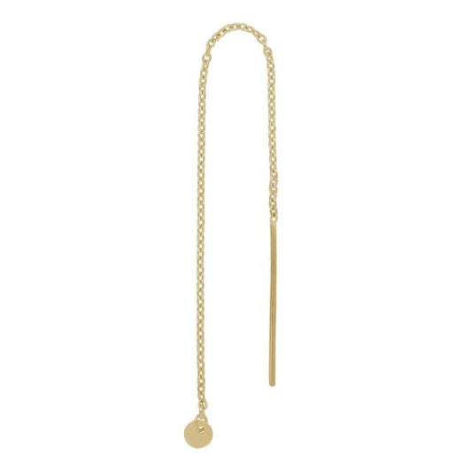 14kt. guldørekæde m/3mm plade PIERCE52 1stk. - Urma.dk