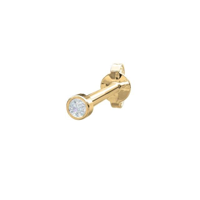 14kt. guldørestik m/1 dia 0,014ct 1,5mm PIERCE52 1 - Urma.dk