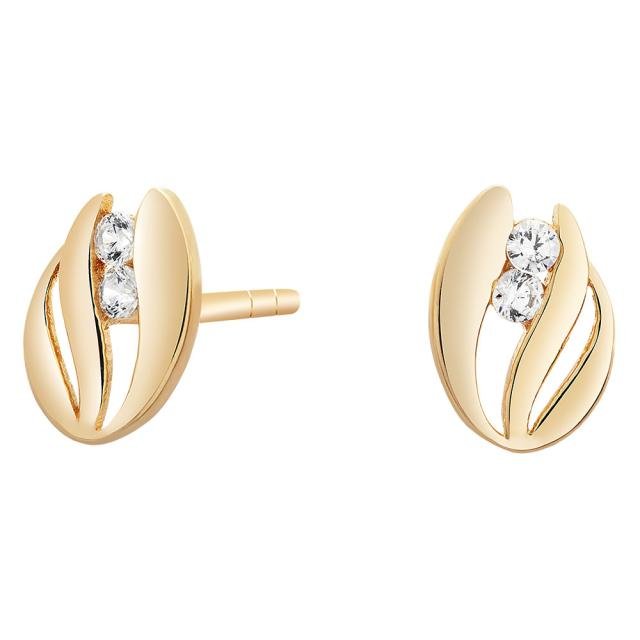 14kt. guldørestikker m/cz - Urma.dk